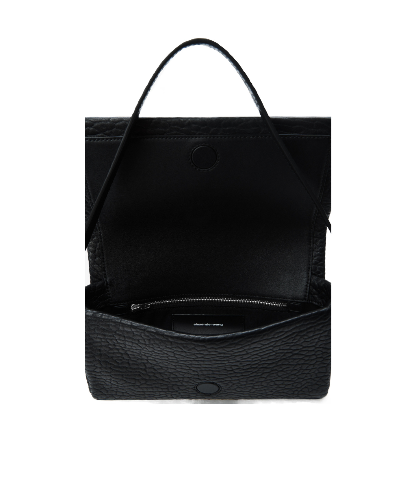 Alexander Wang Black Rich Medium Flap Bag