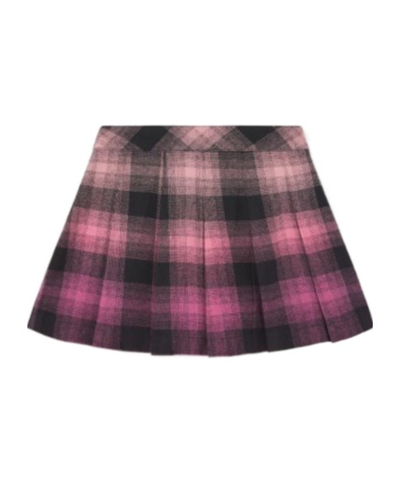 Palm Angels Logo Pleated Skirt In Multicolor