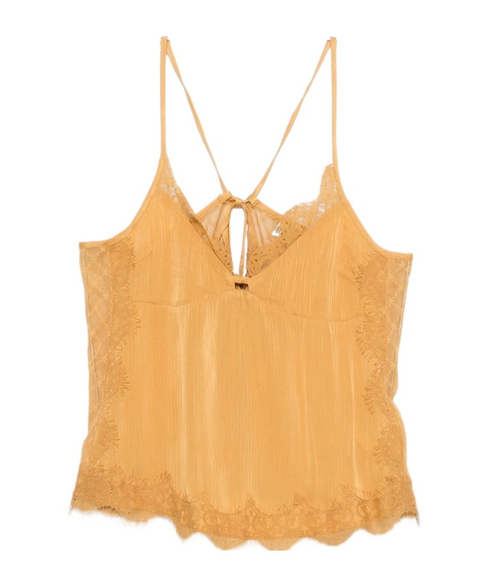 R13 V-neck Suspenders In Orange