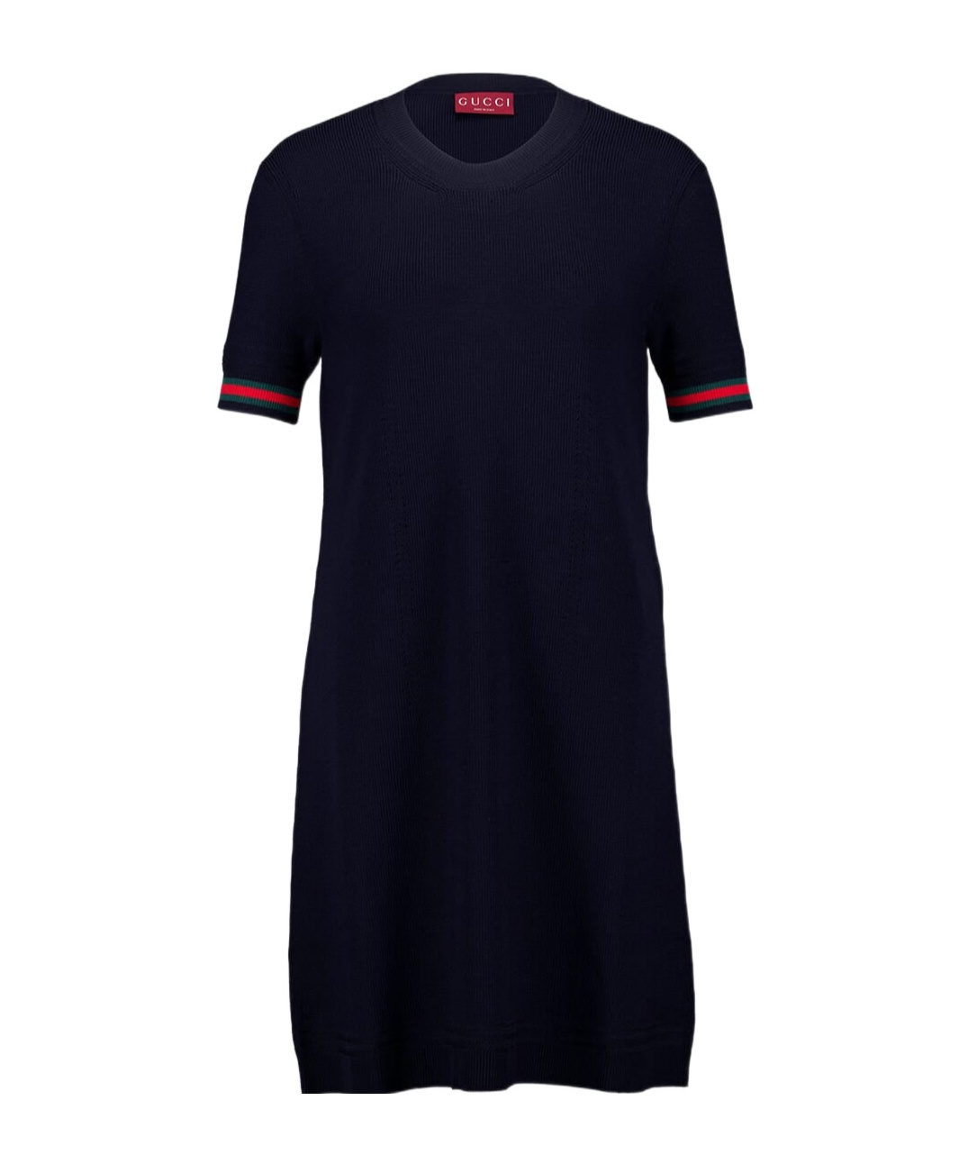 Gucci Web Wool Mini Dress In Black