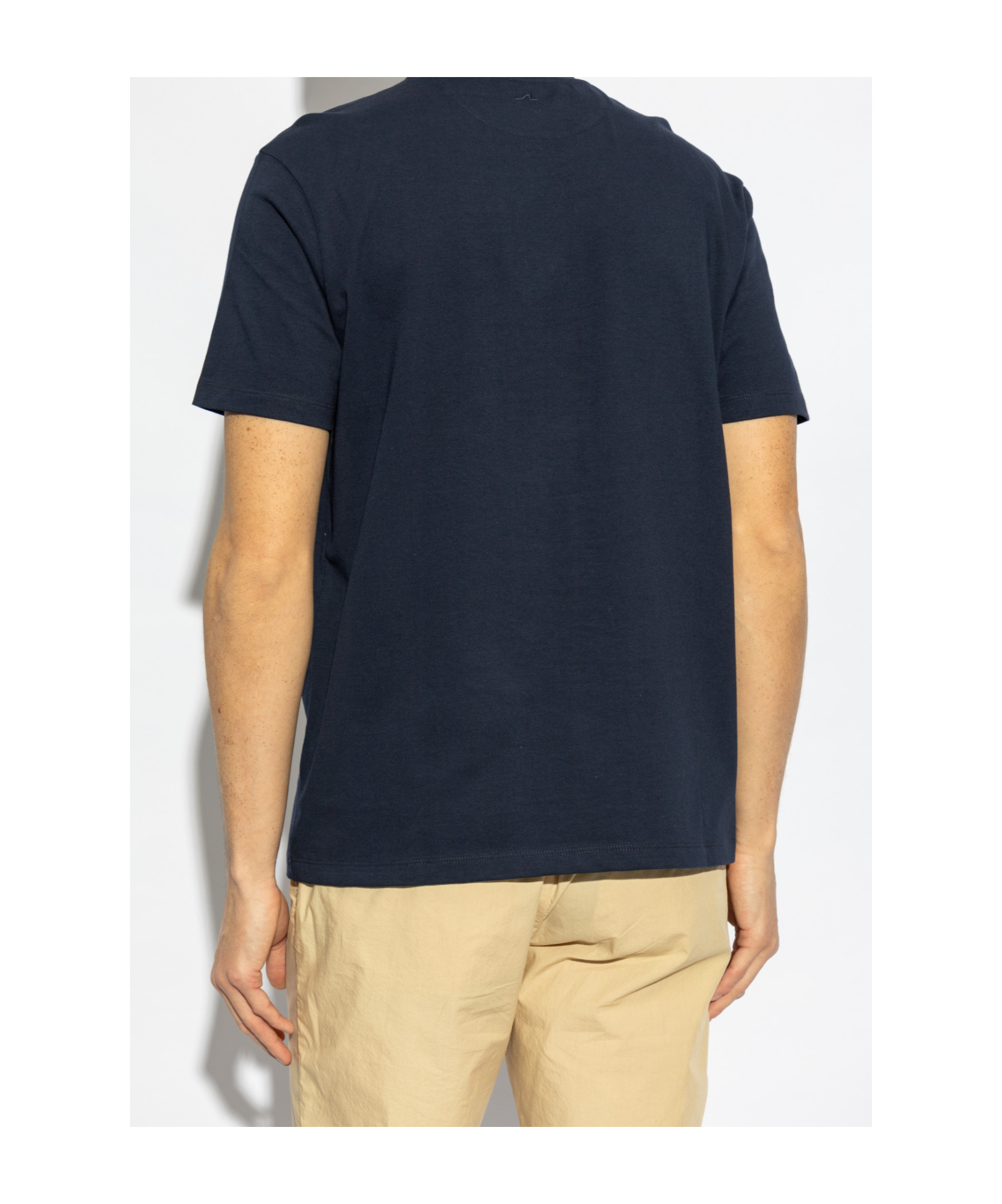 Paul & Shark Tone-on-tone Embroidery Cotton Jersey T-shirt Clothing In Black