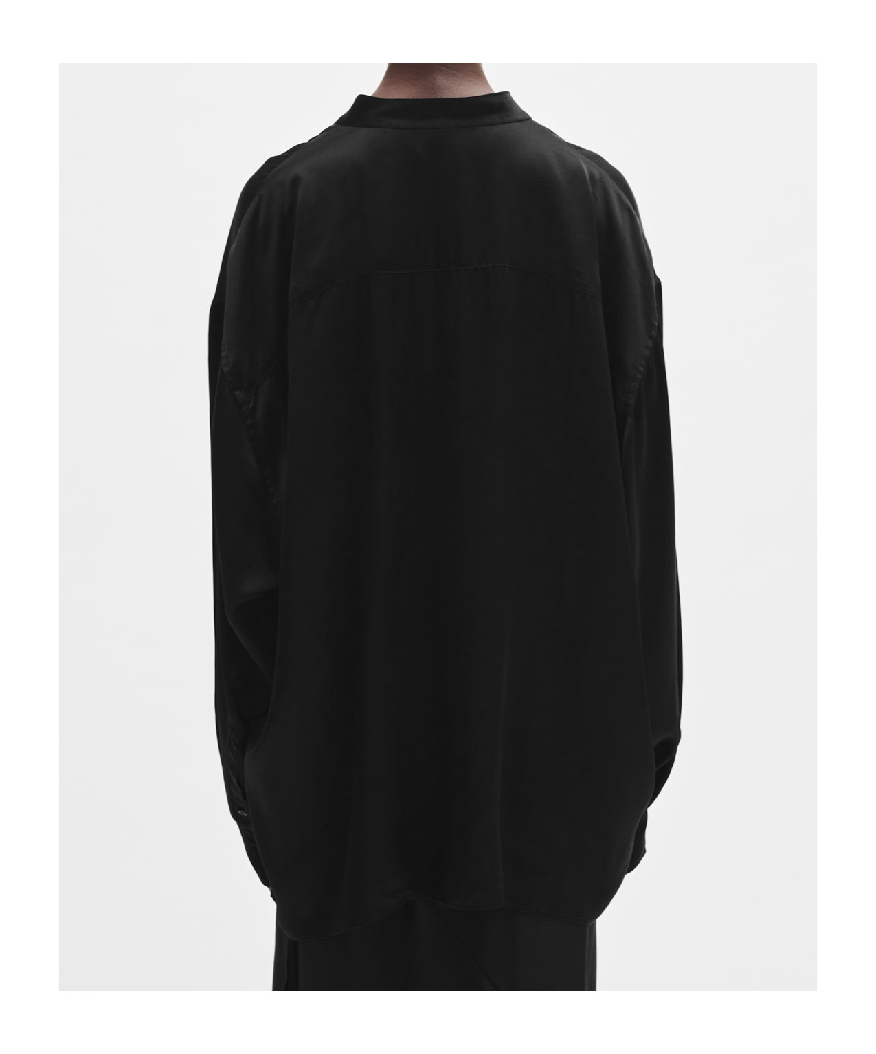 Ann Demeulemeester Long-sleeved Shirt In Black