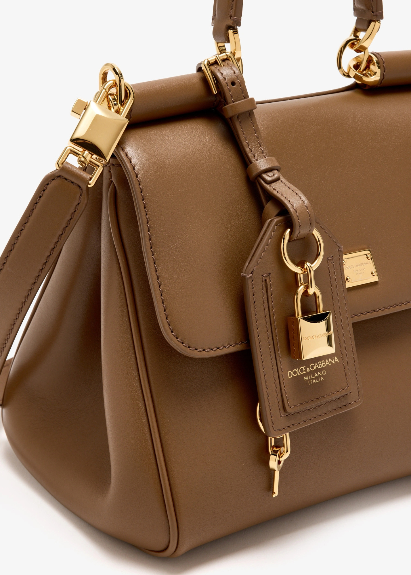 Dolce & Gabbana Sicily Tote Bag In Brown