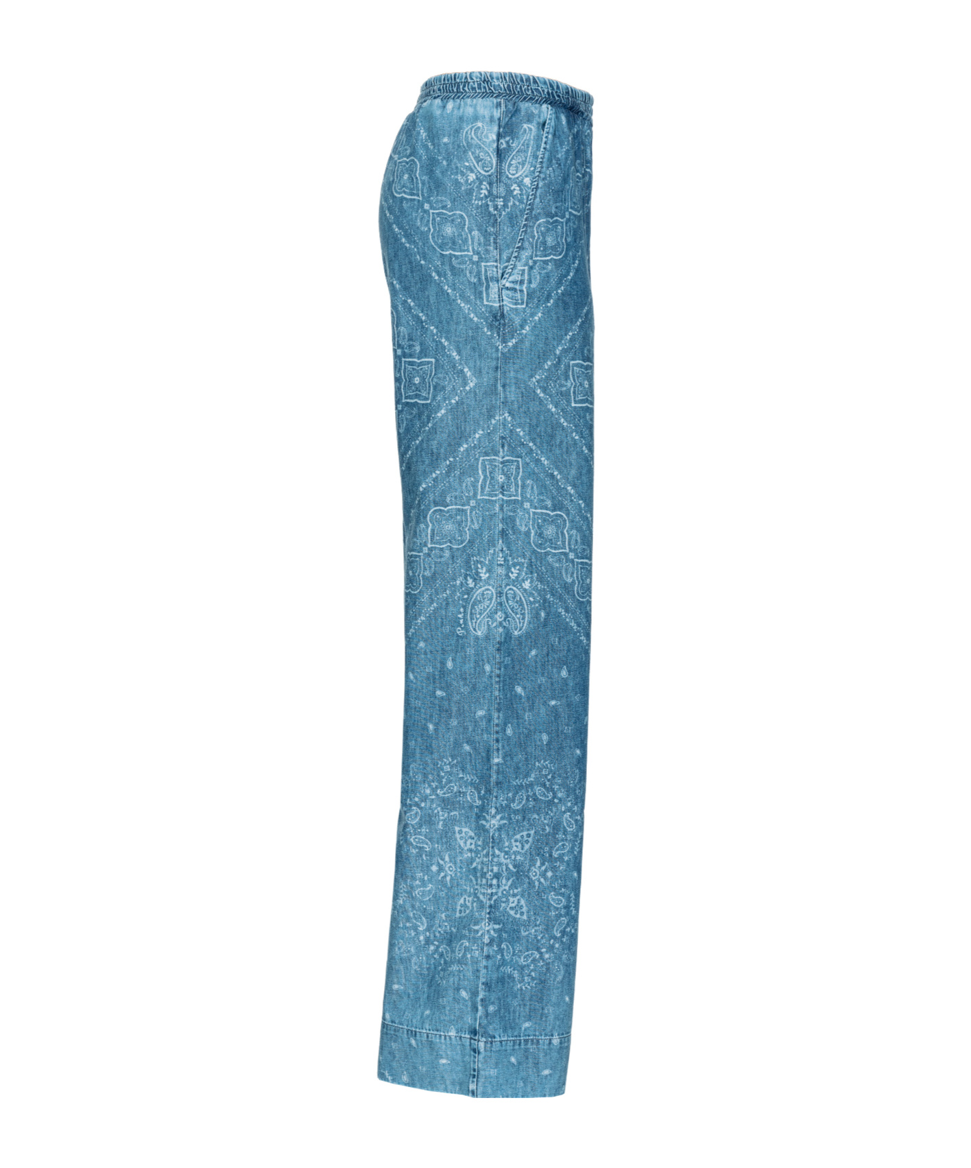 Pinko Namibia Wide-leg Pants In Blue