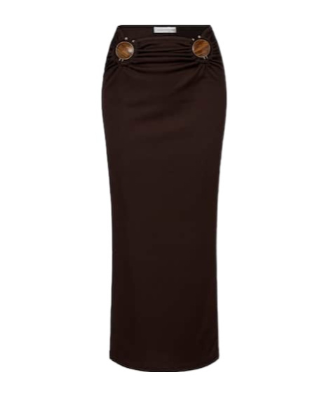 Christopher Esber Gathered Maxi Skirt In Black