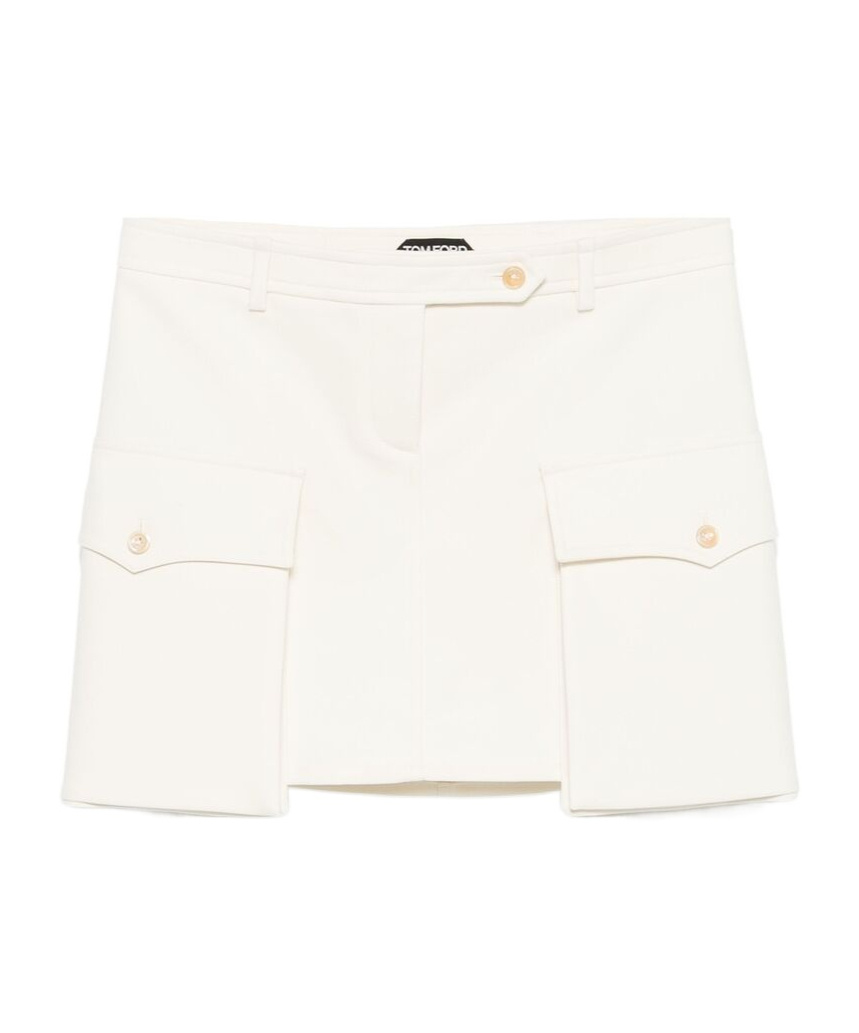 Tom Ford Klassischer Minirock In White