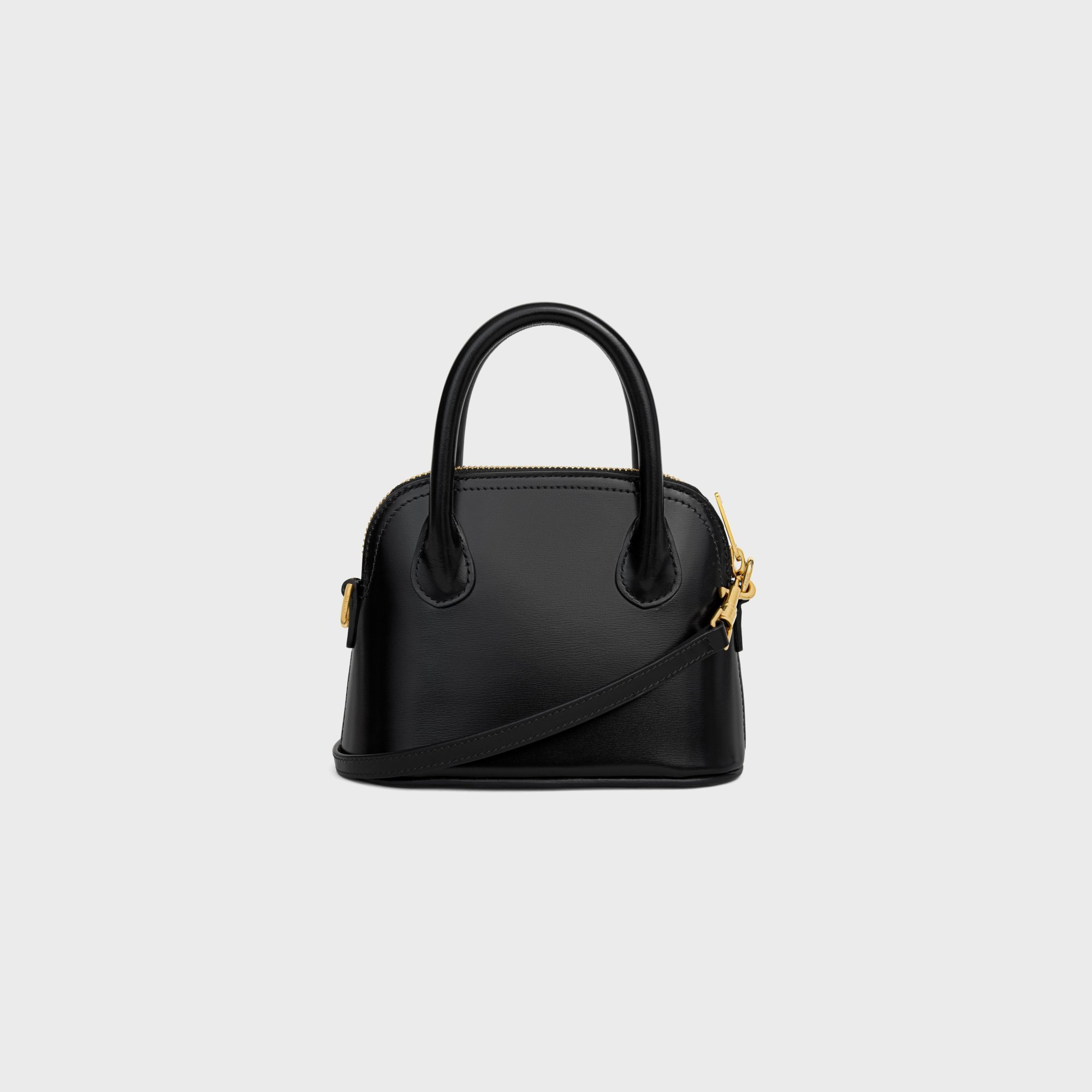 Celine Mini Honorine In Shiny Calfskin In Black