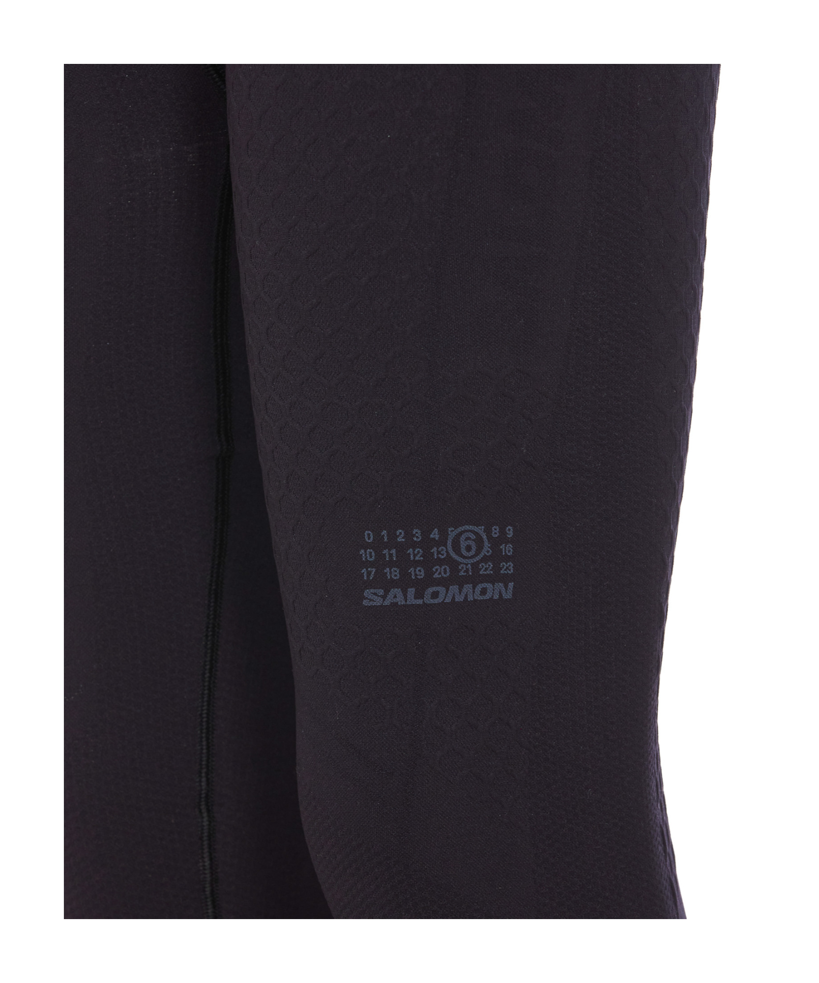 Mm6 Maison Margiela Salomon Seamless Stretch Thermal Leggings In Black