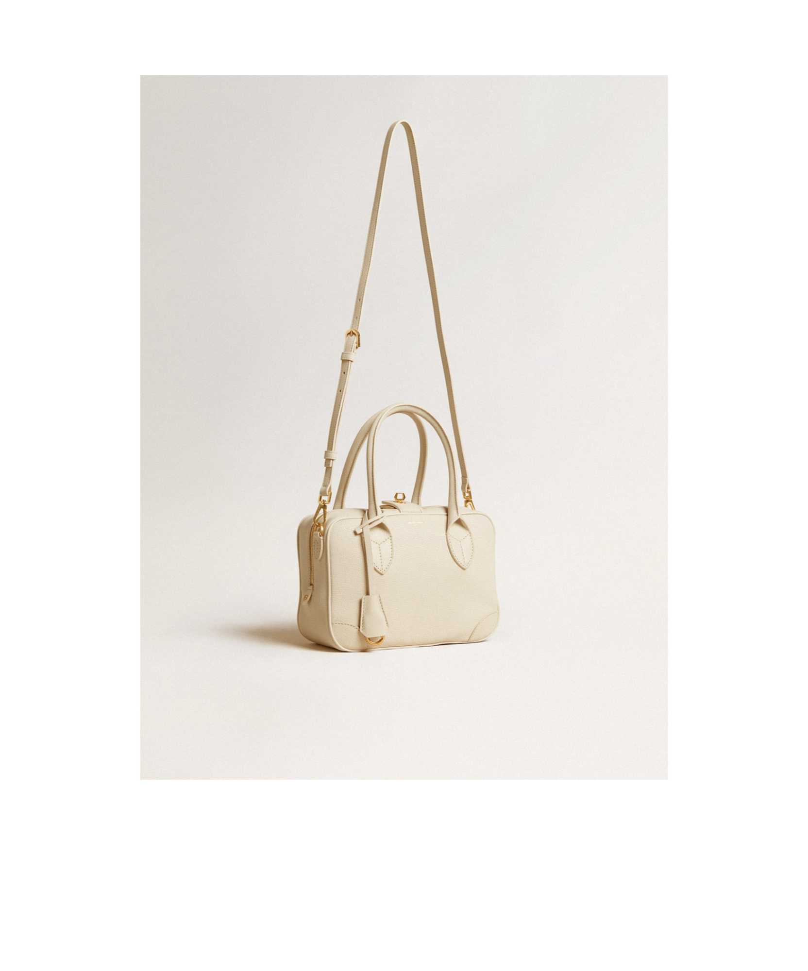 Golden Goose Zippered Shoulder Bag In Nude