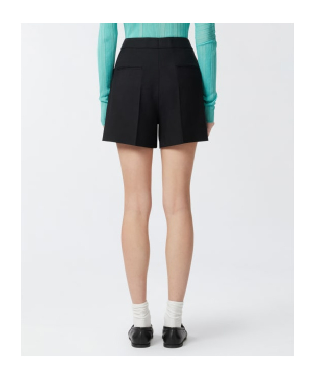 Pinko Twill Tailored Shorts For Men In Black