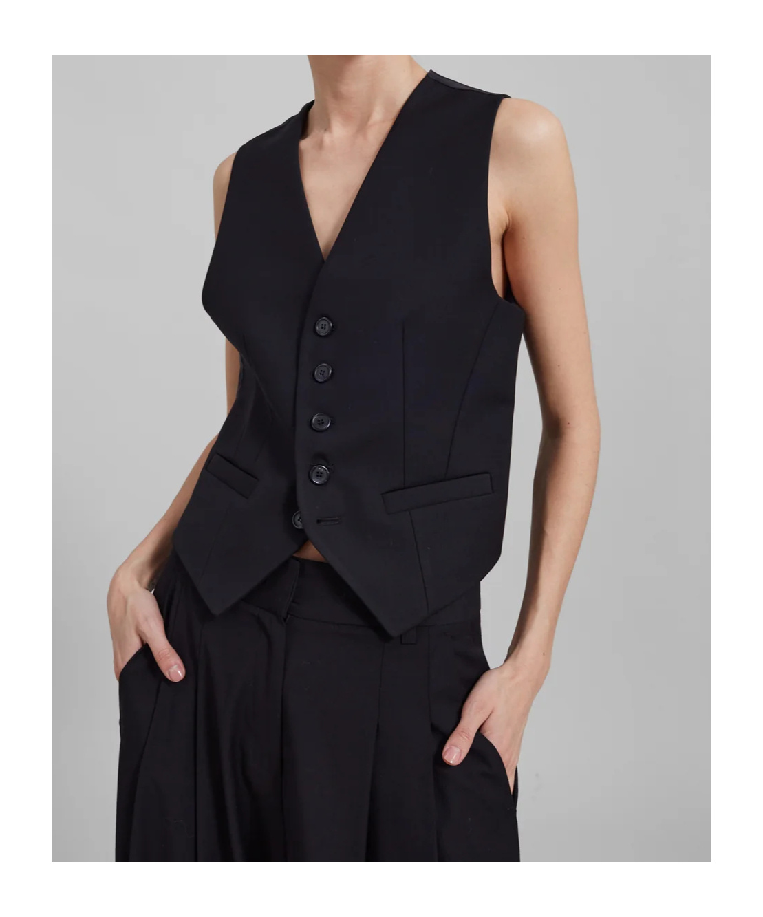 THE FRANKIE SHOP GELSO WAISTCOAT