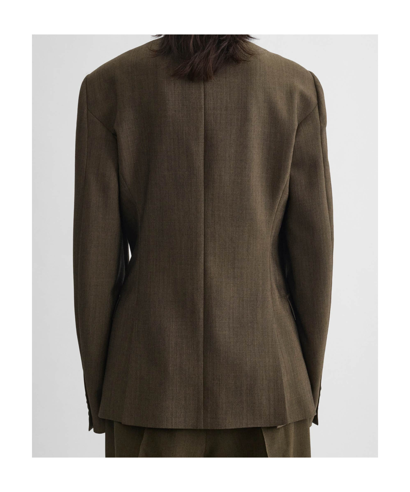 Shop Phoebe Philo Lapel Long Sleeve Blazer In Green