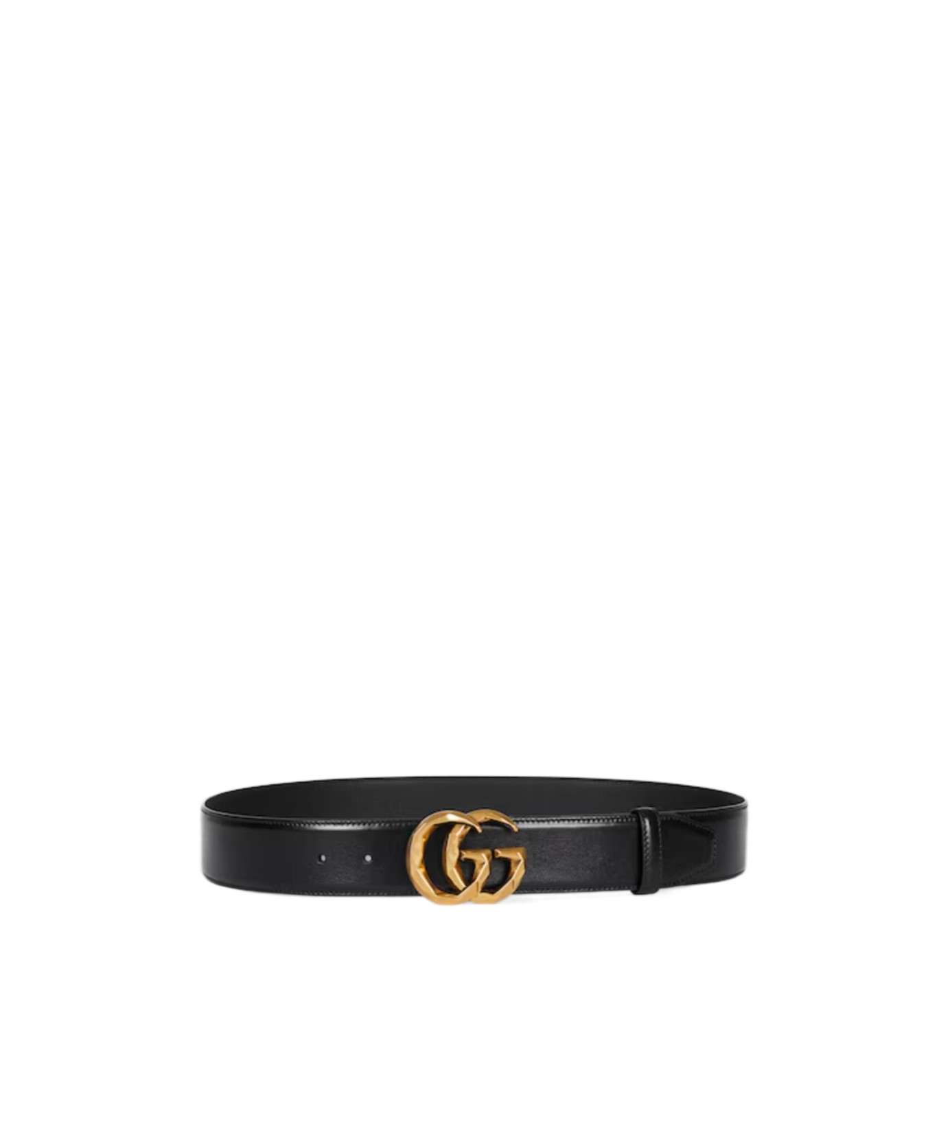 Gucci Black Reversible Belt With Buckle With Double G Logo In Leather Man In Green