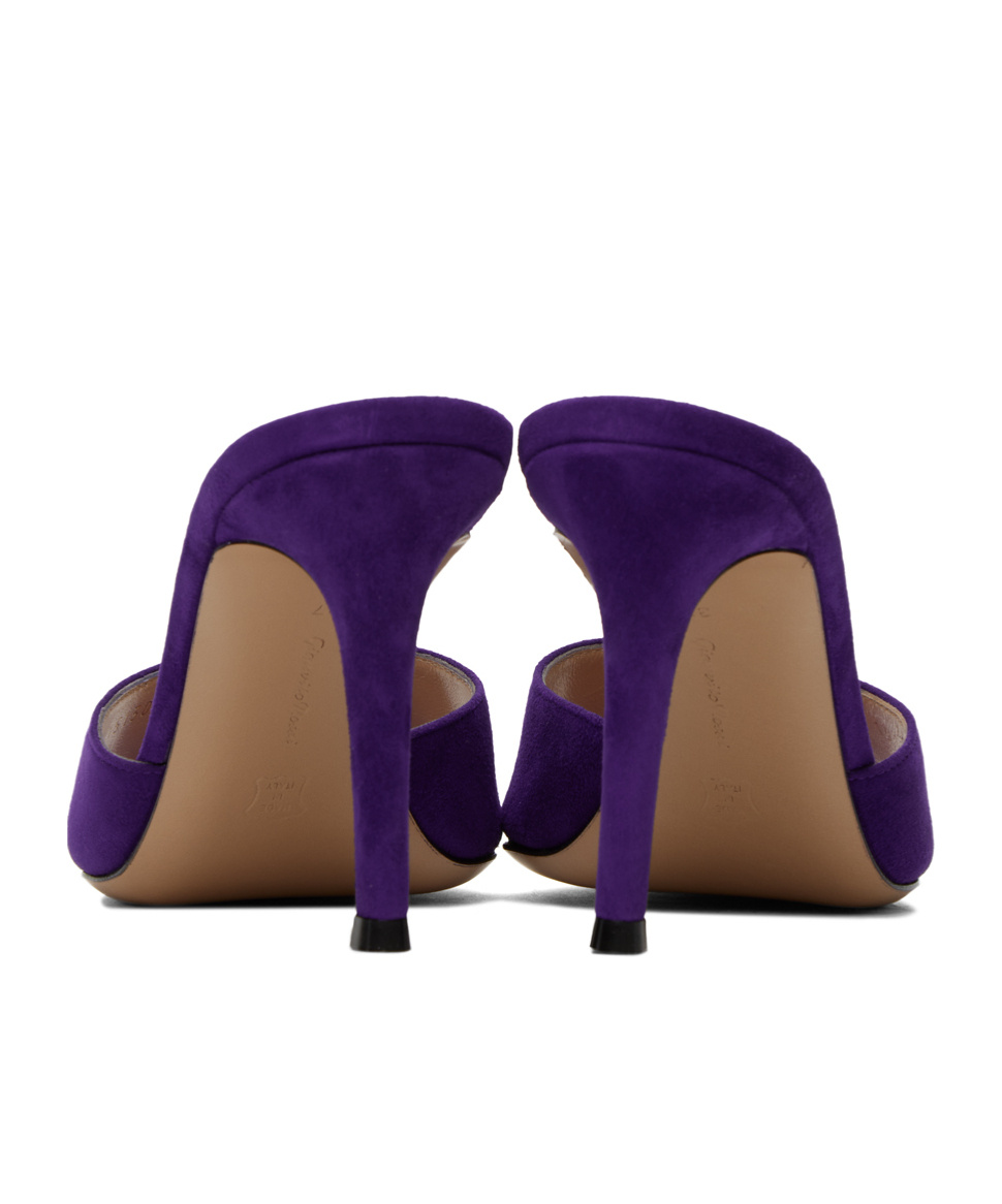Shop Gianvito Rossi Elle Pointed High-heeled Sandals In Blue