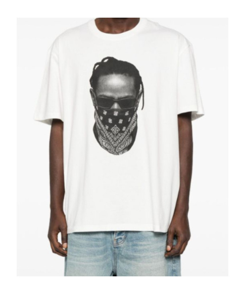 Ih Nom Uh Nit Graphic Printed Crewneck T-shirt In White