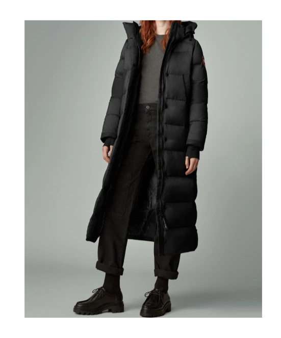 Canada Goose Backpack-strap Feather Down Coat In Black
