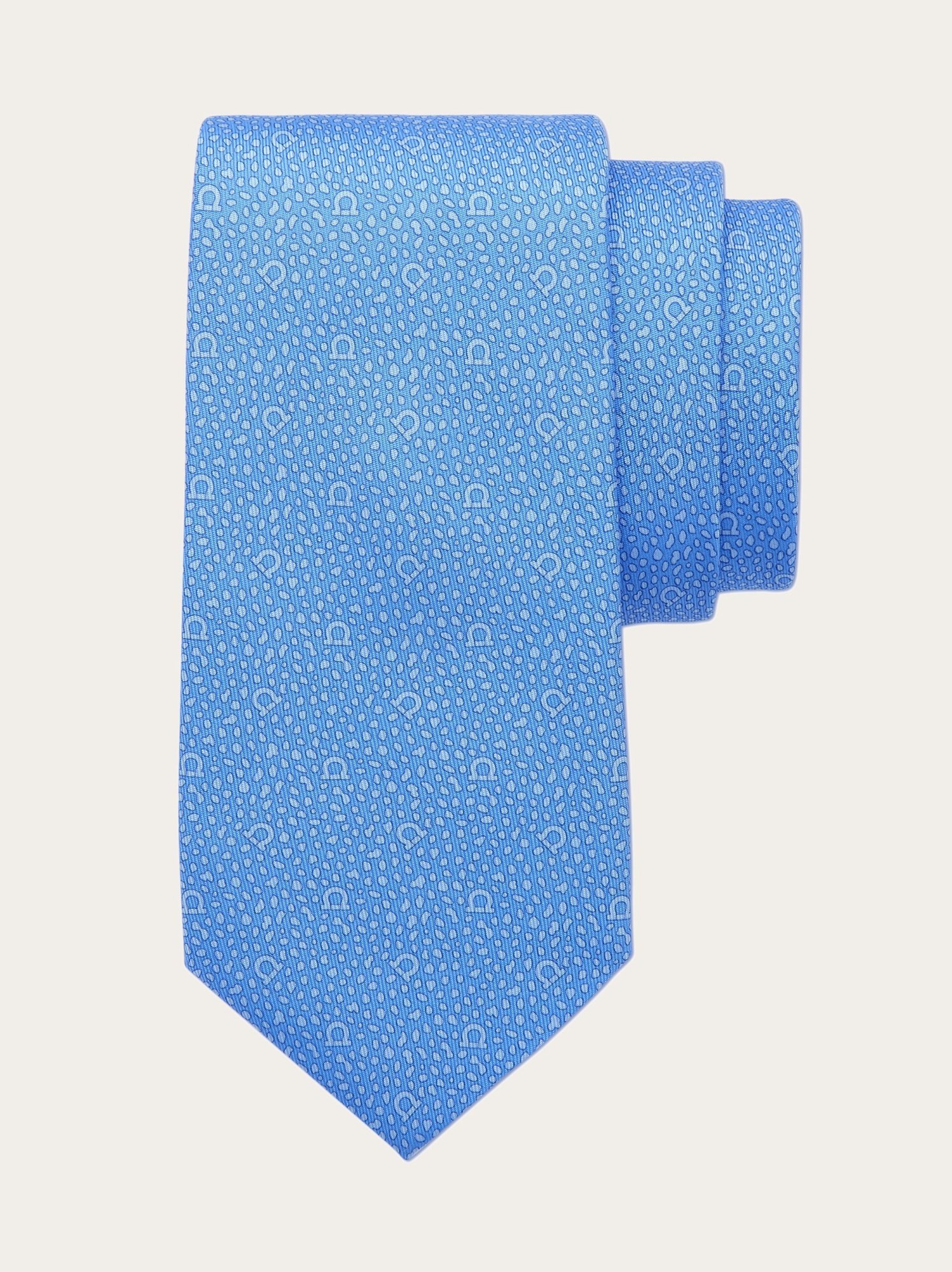 Ferragamo Pointed Tie In Blue