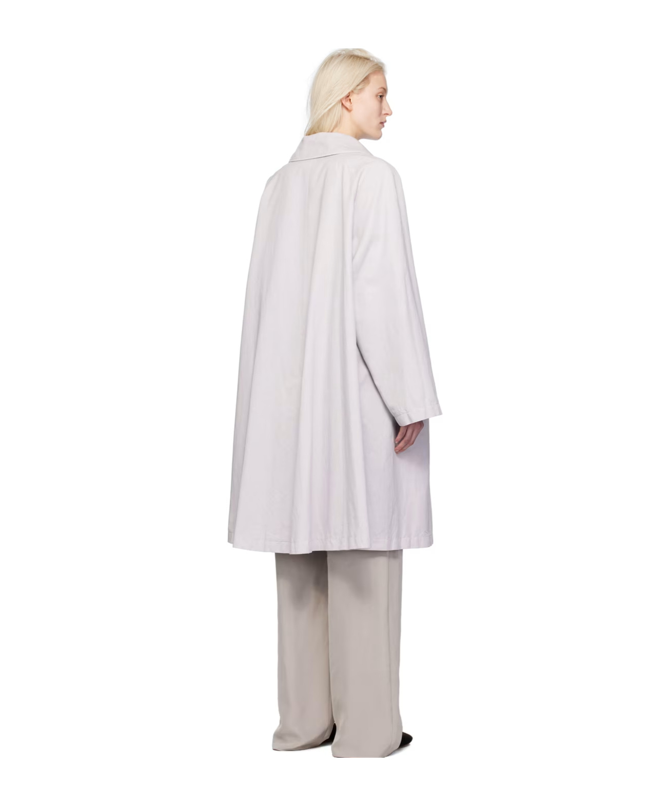 The Row Garth Lapel Windbreaker In White