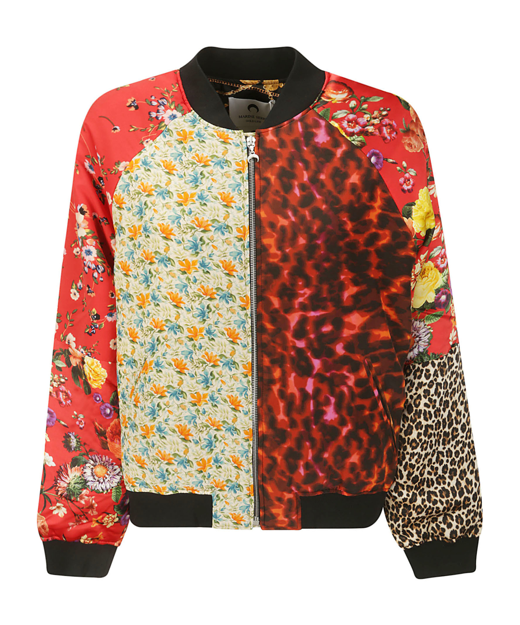 Marine Serre Pattern Print Casual Jacket In Red