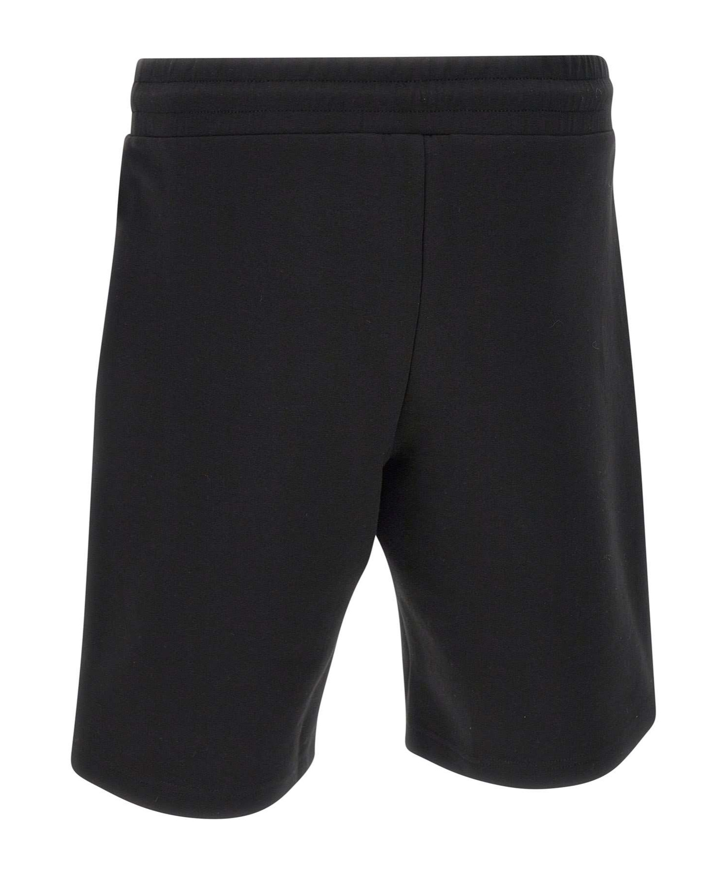 Ea7 Elastic Waist Shorts In Black