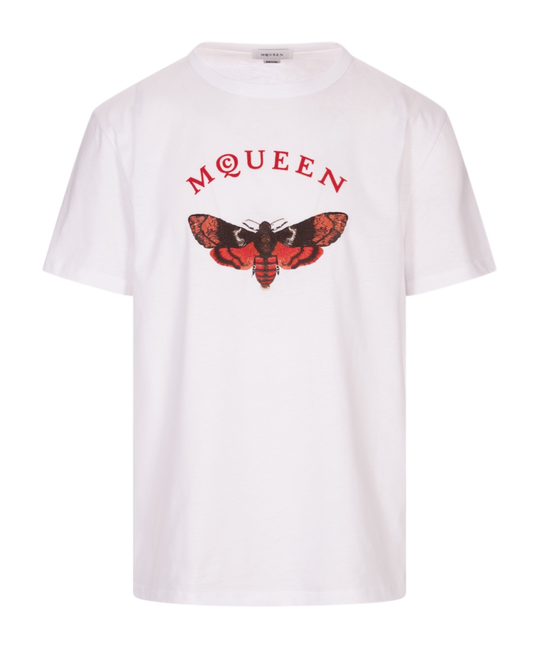 Alexander Mcqueen Moth Print T-shirt In White