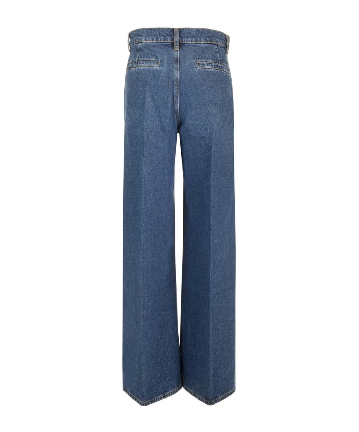Frame Belt-loop Jeans In Blue