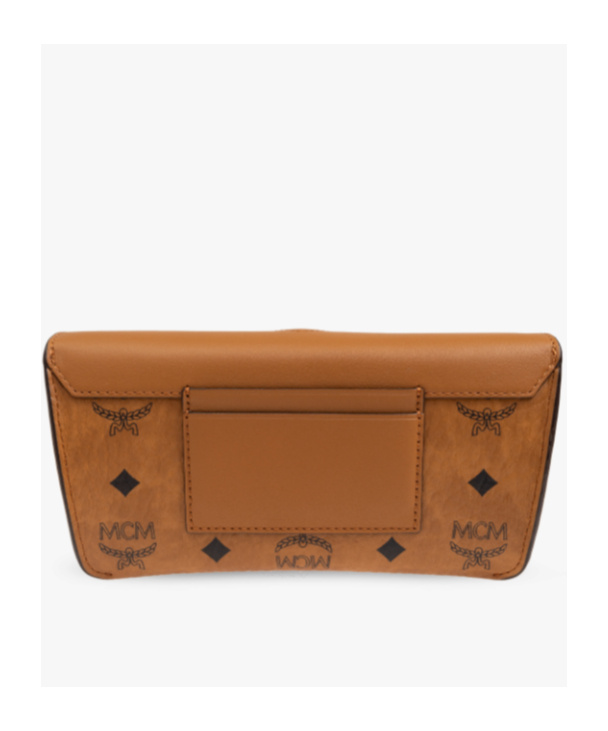 Shop Mcm Flip Mini Bag In Brown