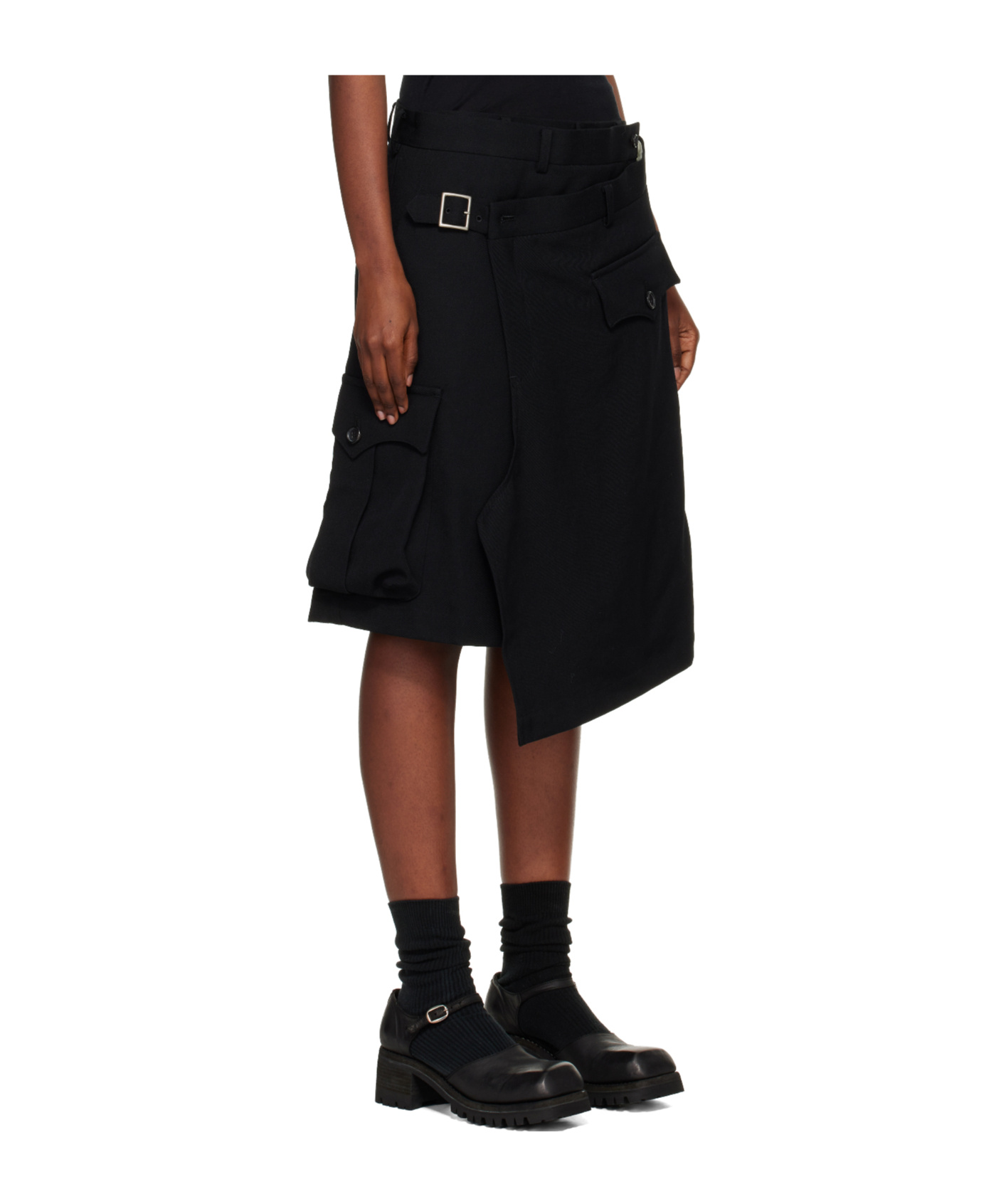 Comme Des Garçons Thick Twill Shorts In Brown