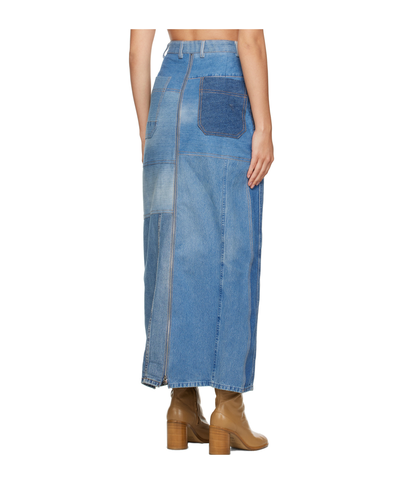 Shop Niccolò Pasqualetti Patta Denim Skirt
