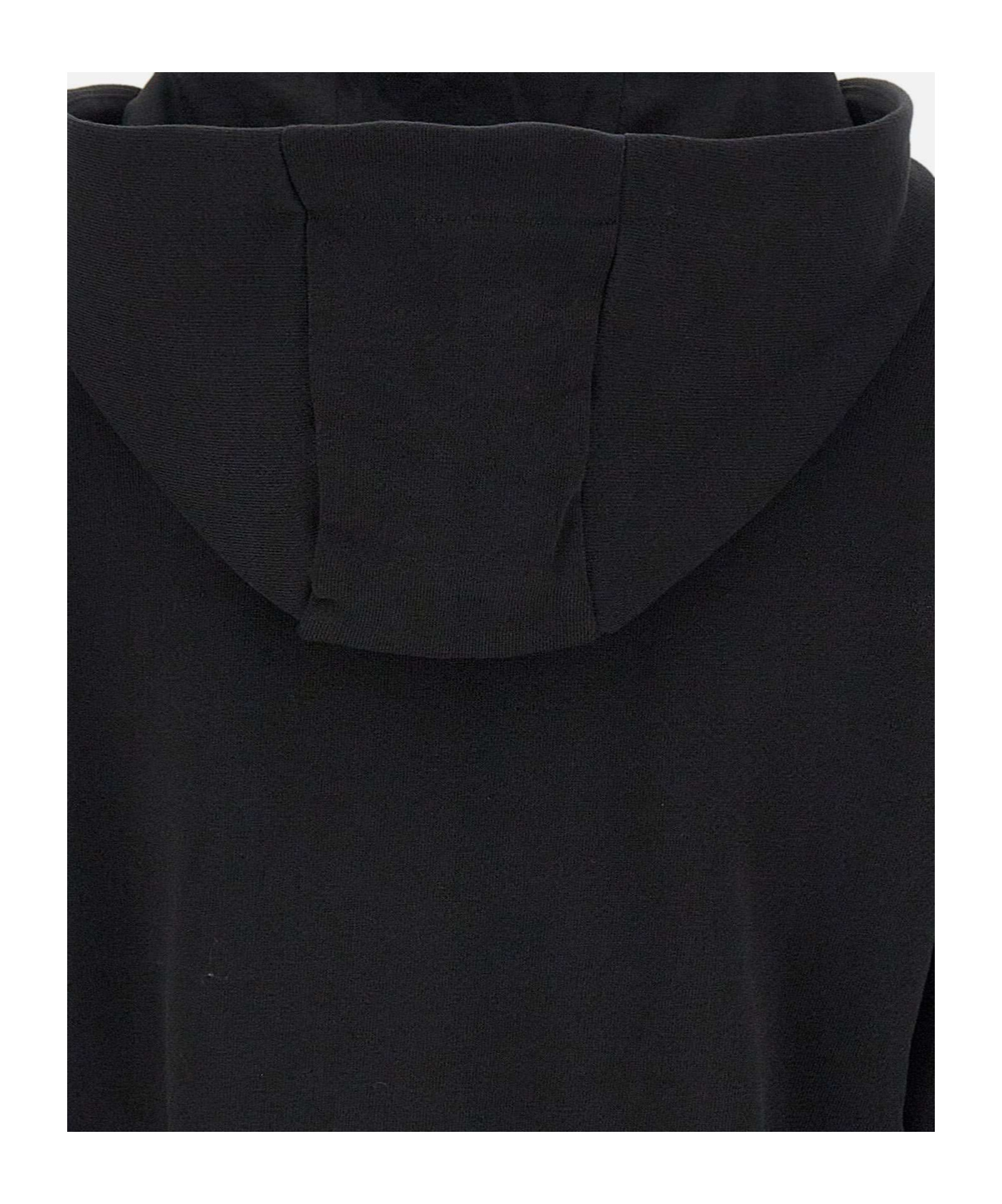 Iceberg Logo Printed Long Sleeved Hoodie In Black