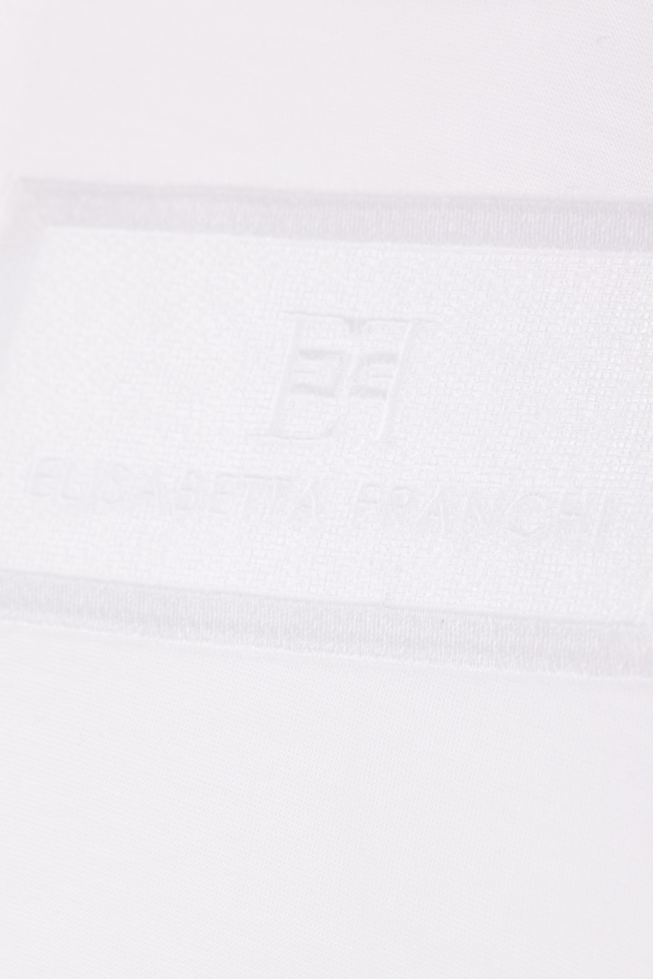 Elisabetta Franchi American Sleeves T-shirt In White