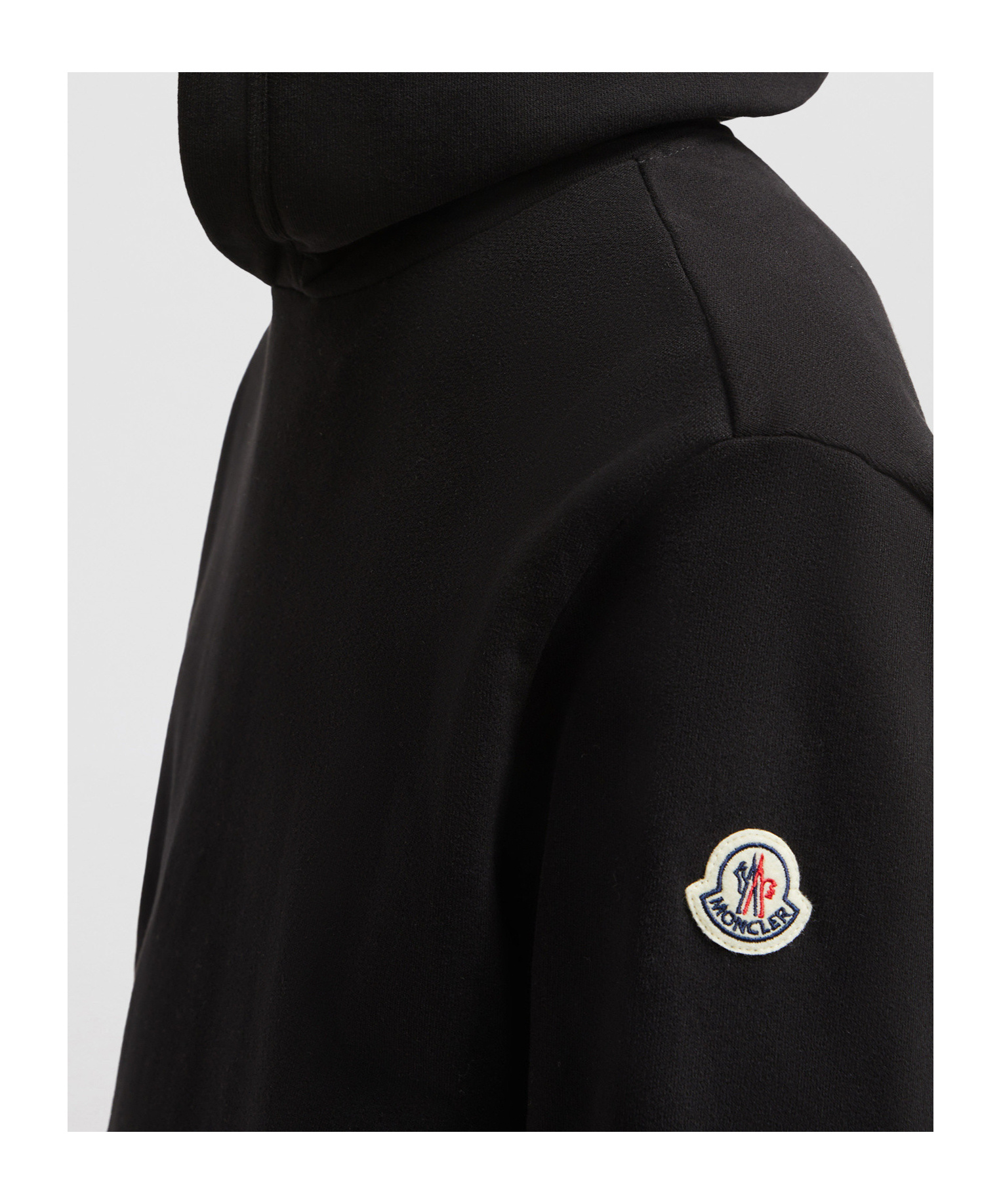 Moncler Long-sleeved Sweater In Black