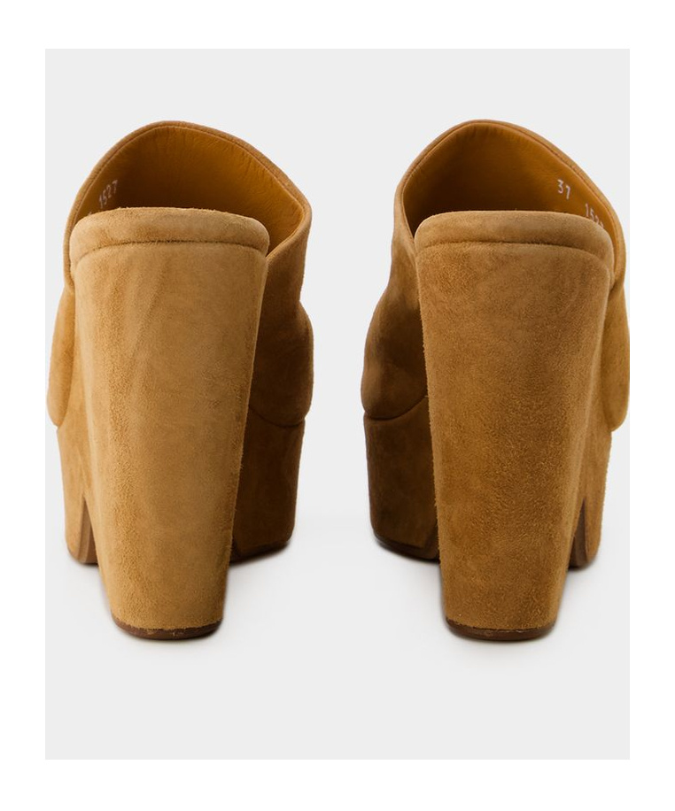 Robert Clergerie Logo High-heeled Sandals In Brown