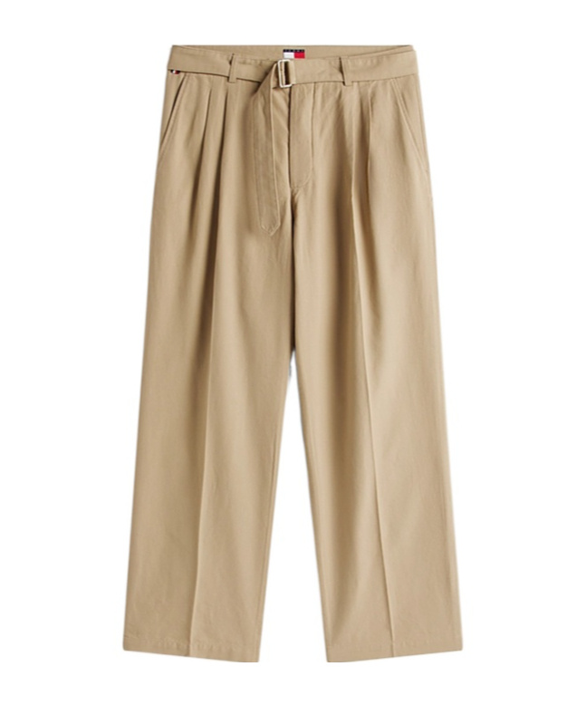 Tommy Hilfiger The Apxgp Collection Pleated Tapered Trousers In Neutral