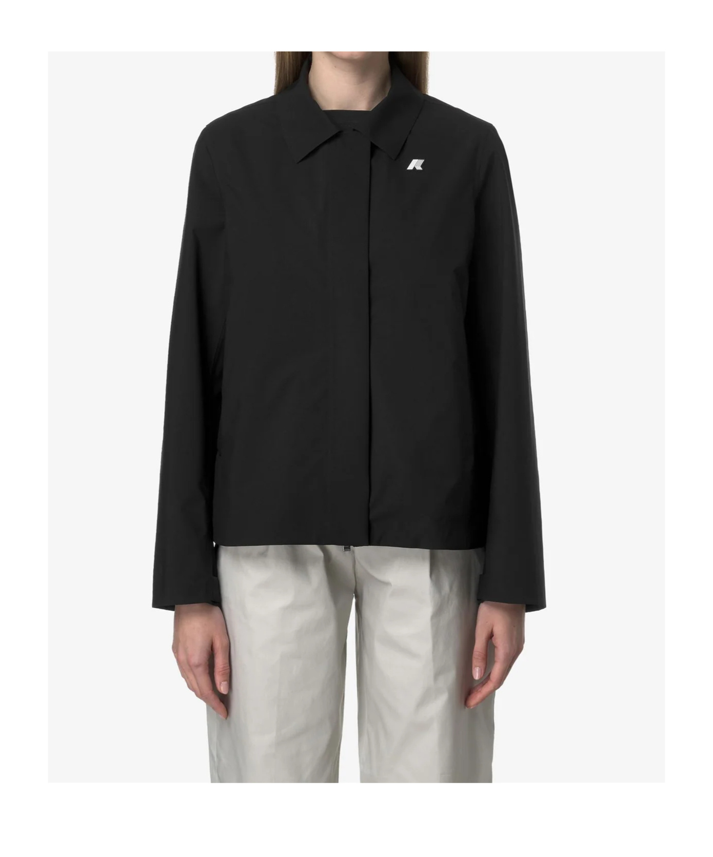 K-way Black Arabel Strech Jacket In Black
