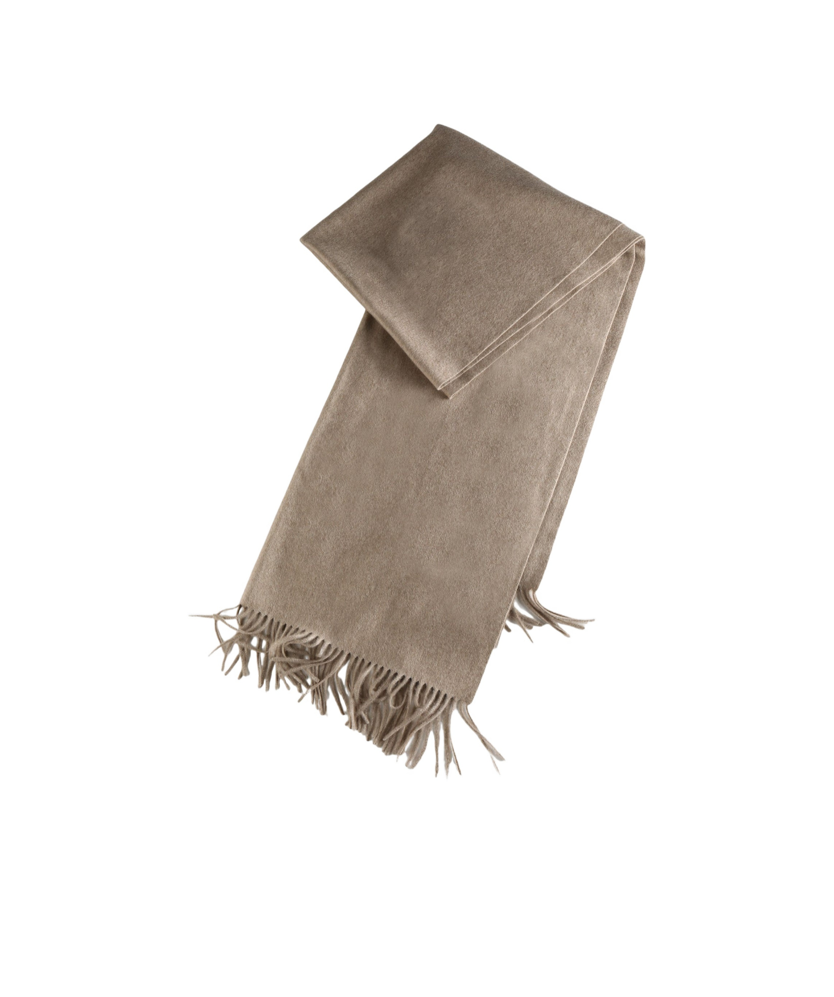 Auralee Fringed Scarf In Gray