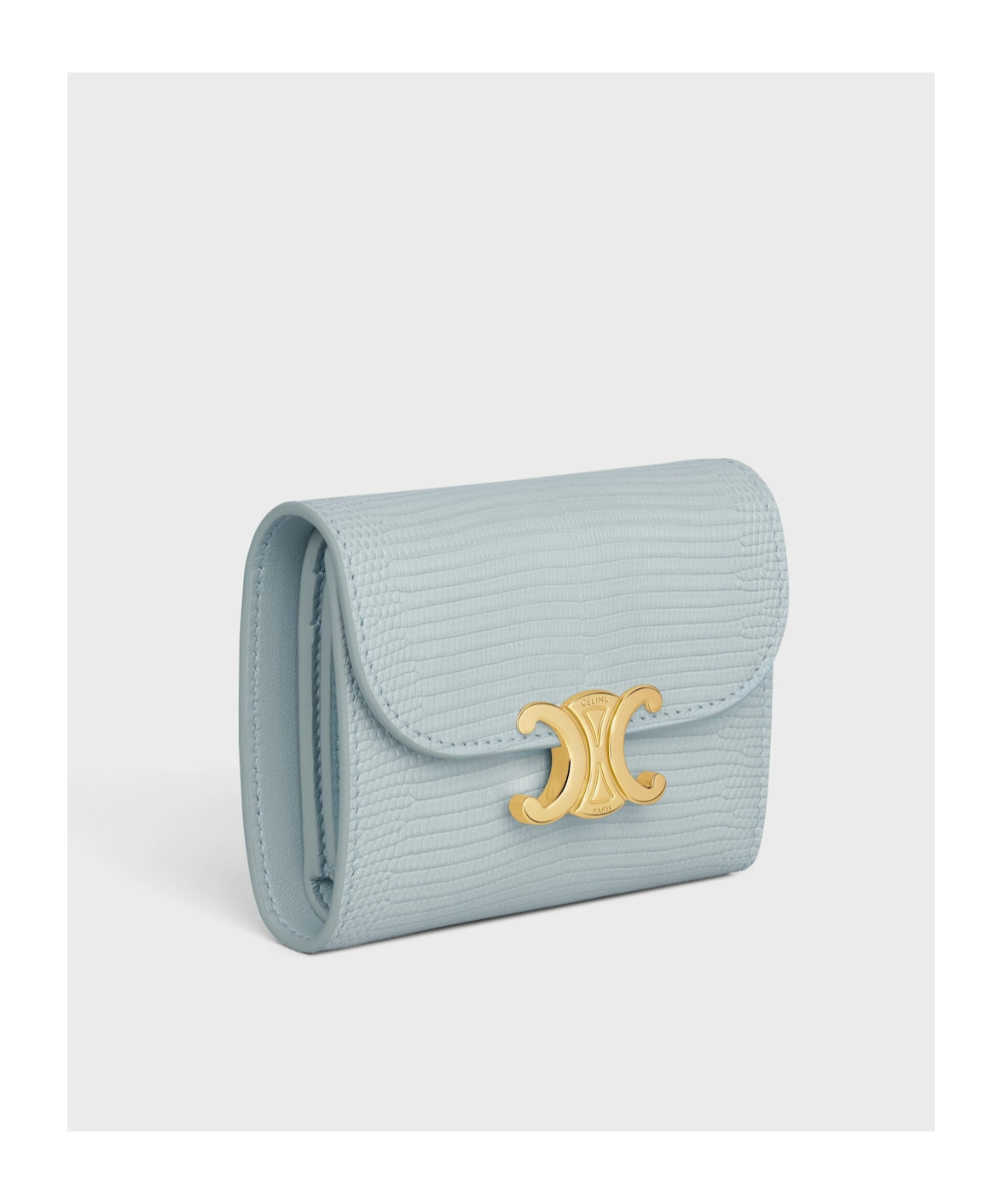 Celine Small Flip Wallet In Green
