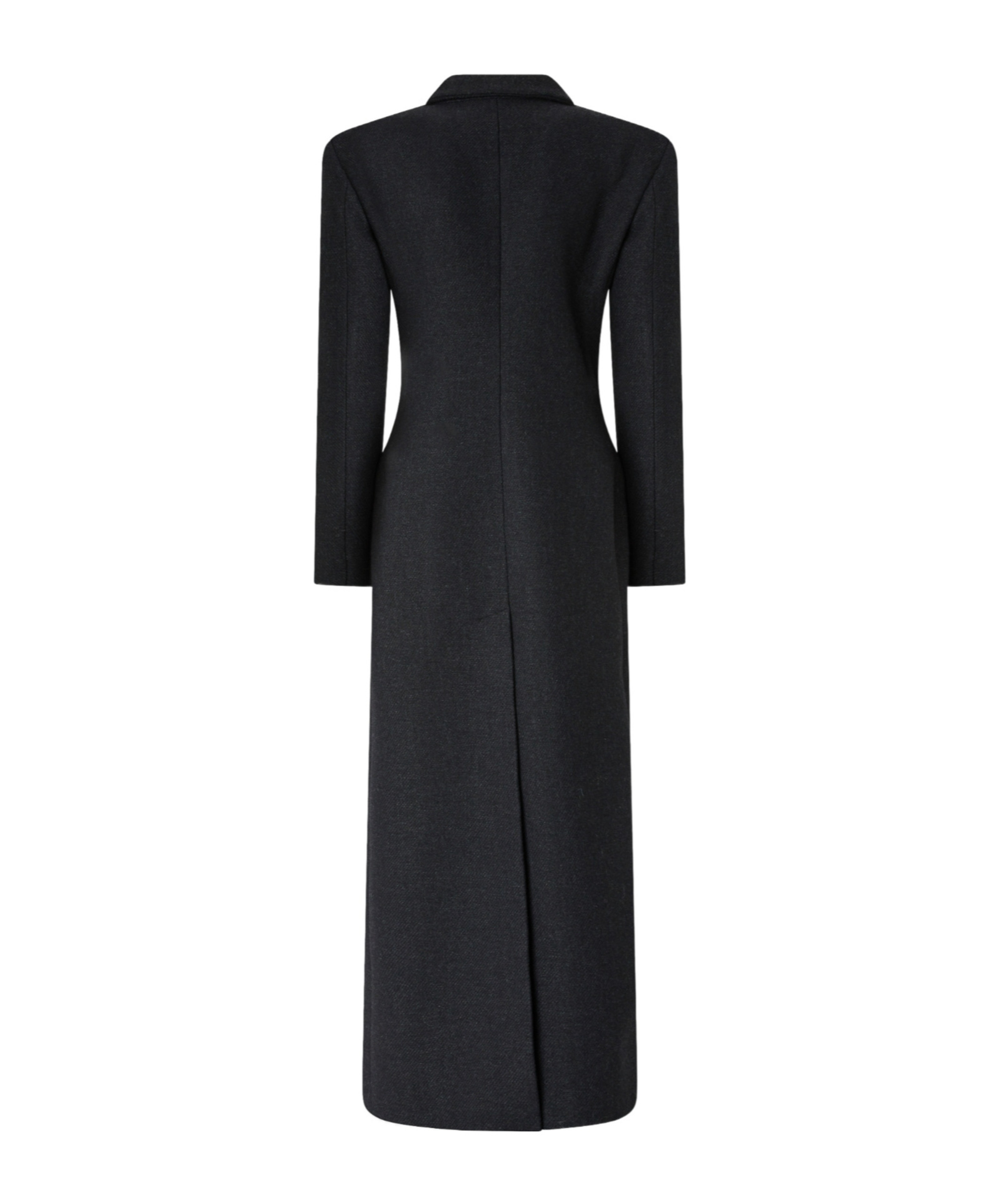 Pinko Structured Wool Coat In Black