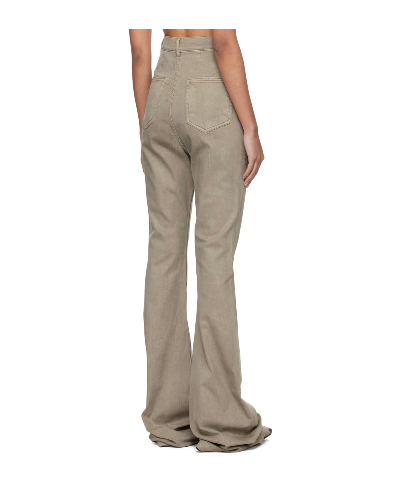 Rick Owens Drkshdw Off-white Bolan Jeans In Gray