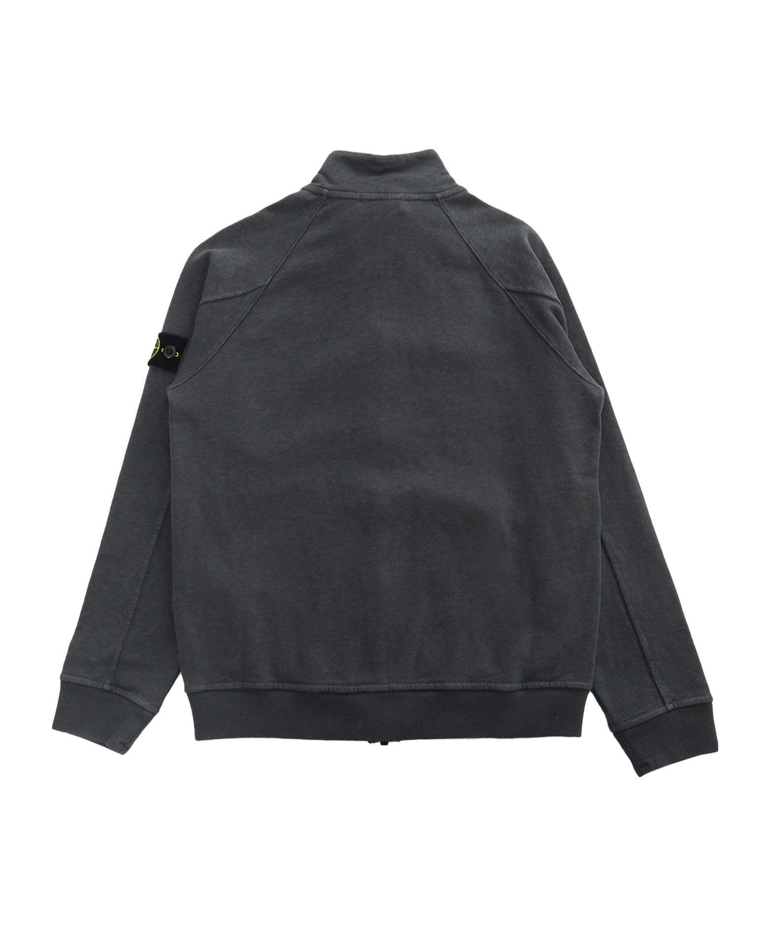 Stone Island Compass-badge Cotton Sweatshirt In Black