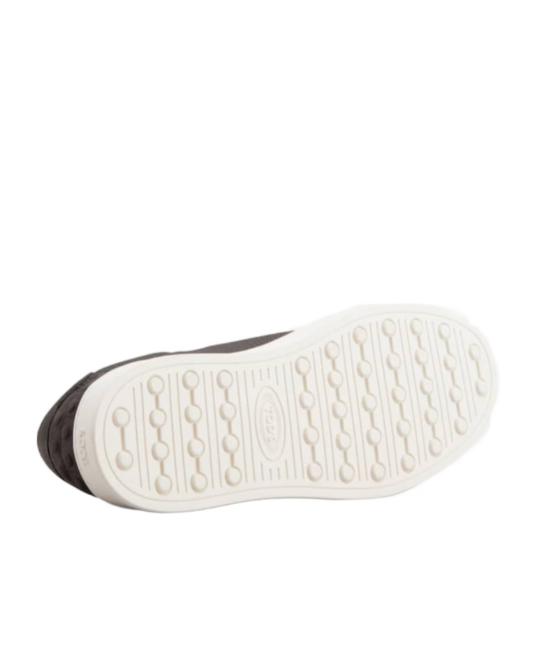 Tod's Allacciata Cassetta Leather Sneakers In Black