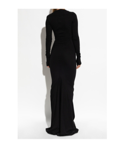 Rick Owens Drkshdw Simple Edfu Gown Dress In Black
