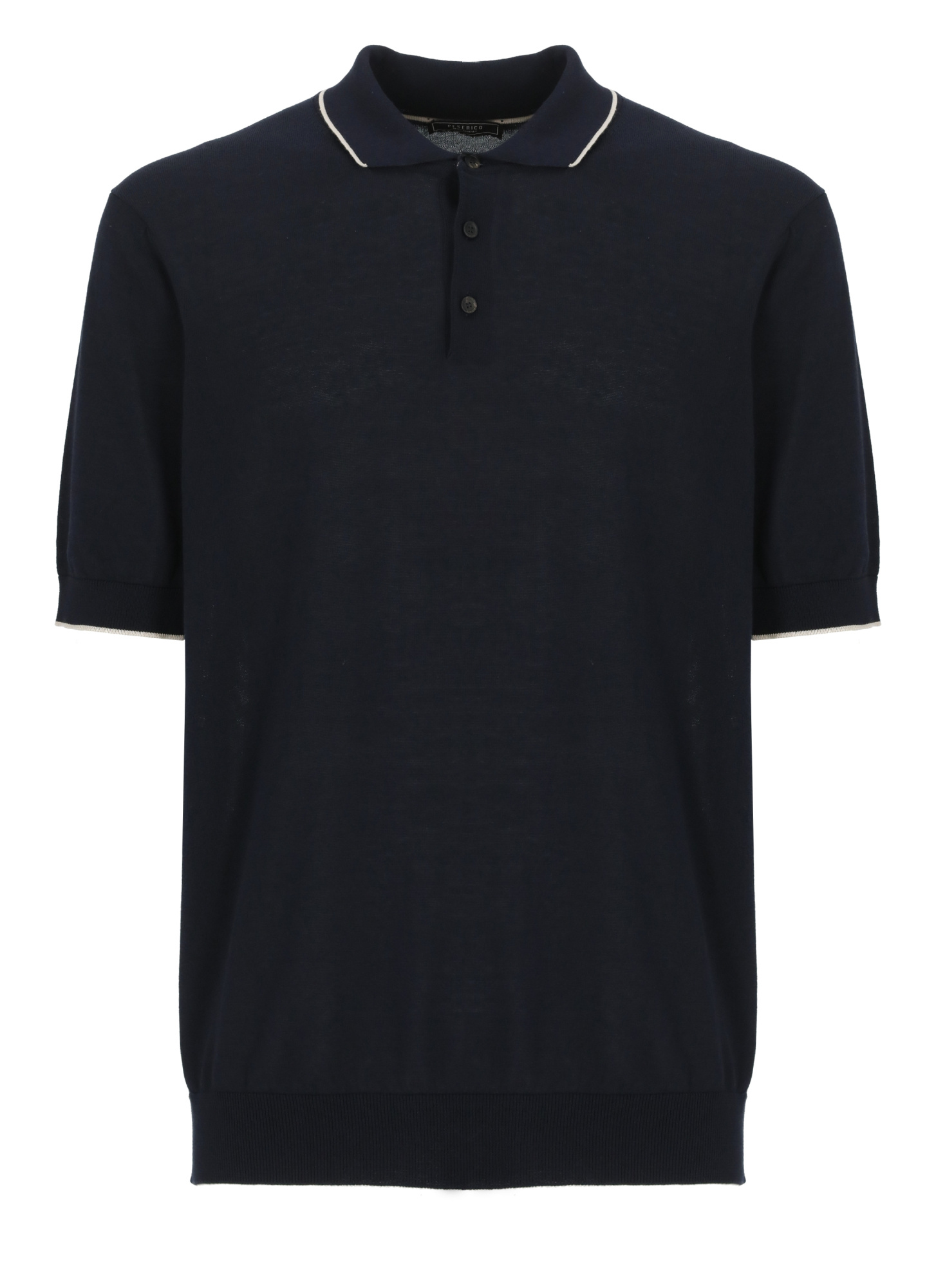 Peserico Cotton Polo Shirt In Black