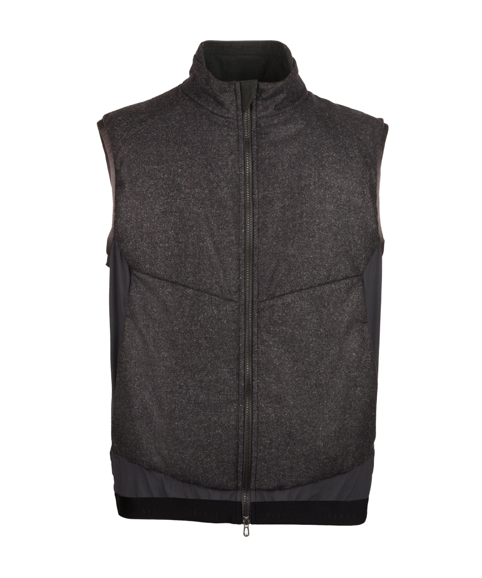 Sease Virgin Wool Midlayer Vest In Black
