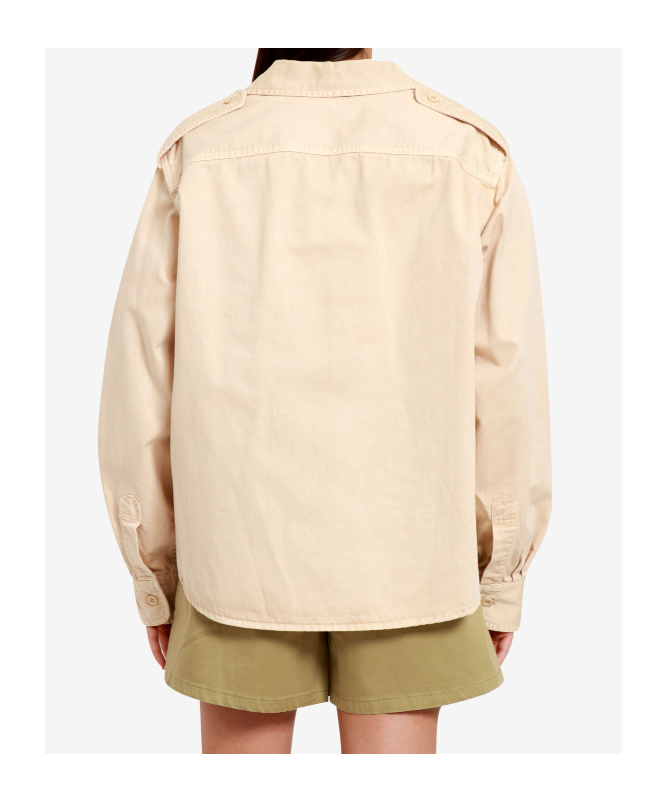 Semicouture Button-down Long-sleeved Shirt In Neutral