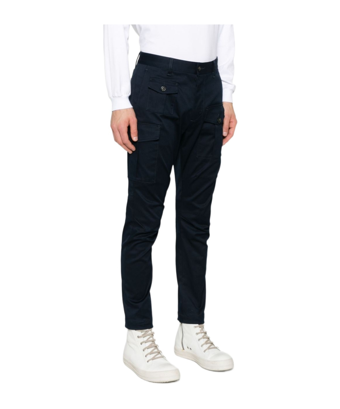 Dsquared2 Cargo Trousers In Black