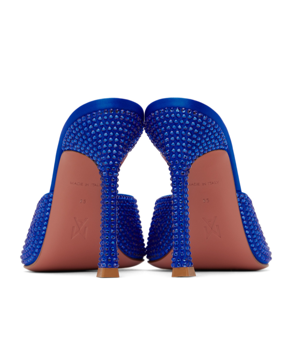 AMINA MUADDI ALEXA CRYSTAL SLIPPER CRYSTAL HIGH-HEELED SANDALS