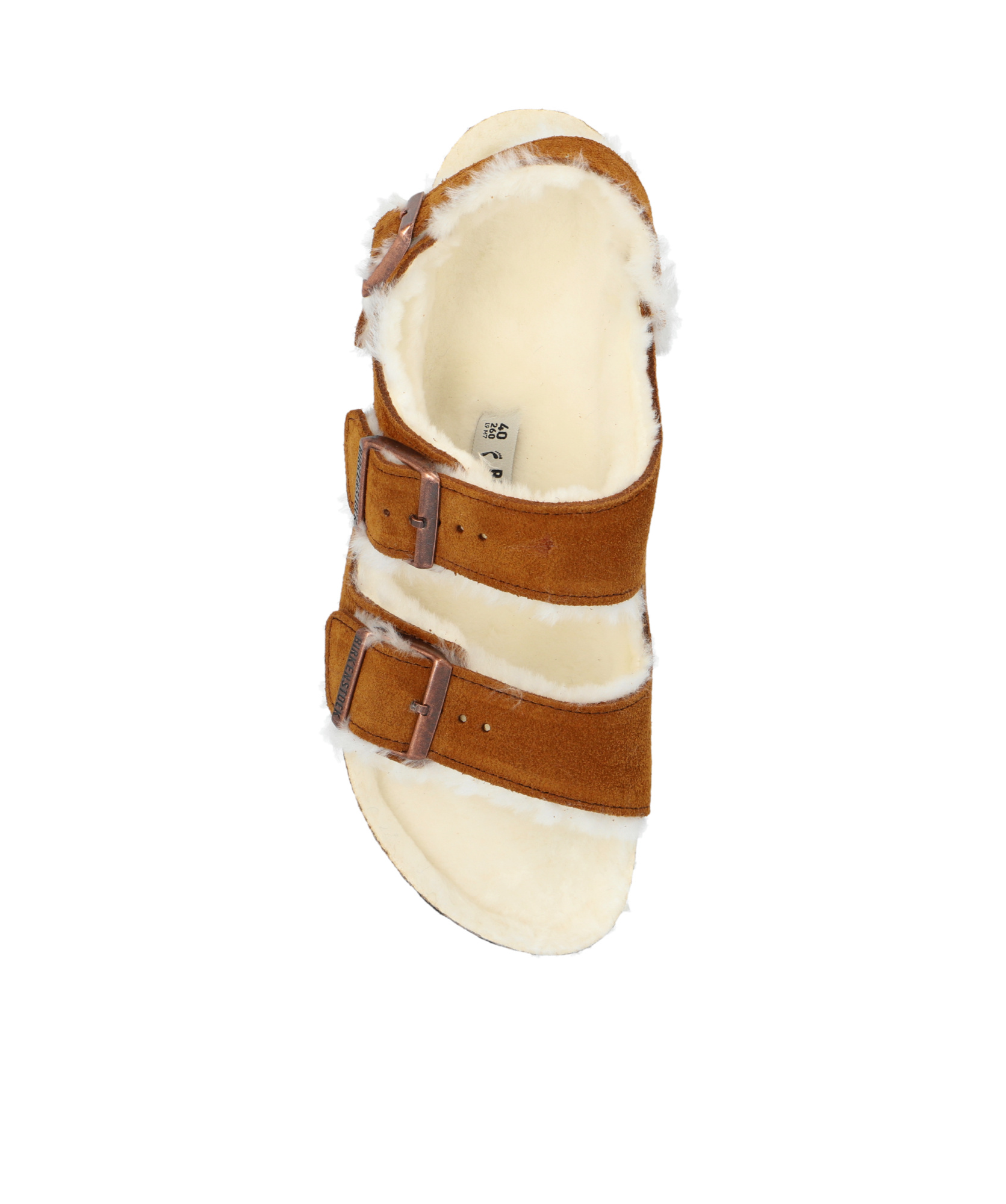 Birkenstock Milan Shearling In Brown