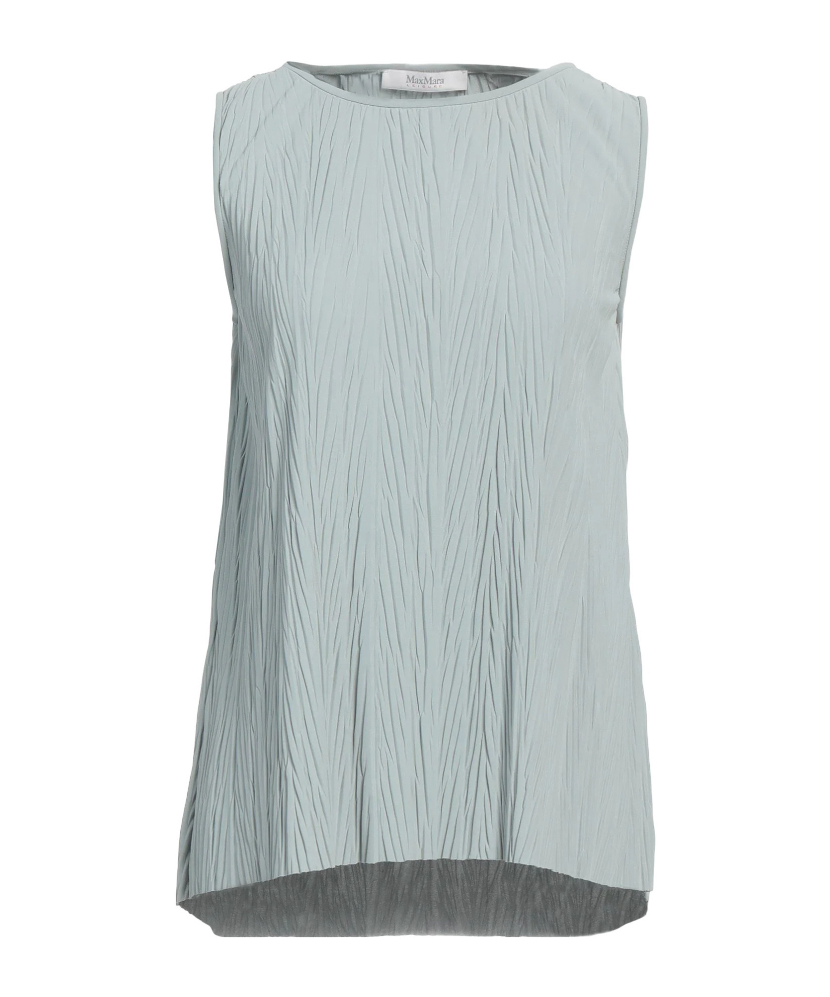 Max Mara Solid Colour Tops In Green
