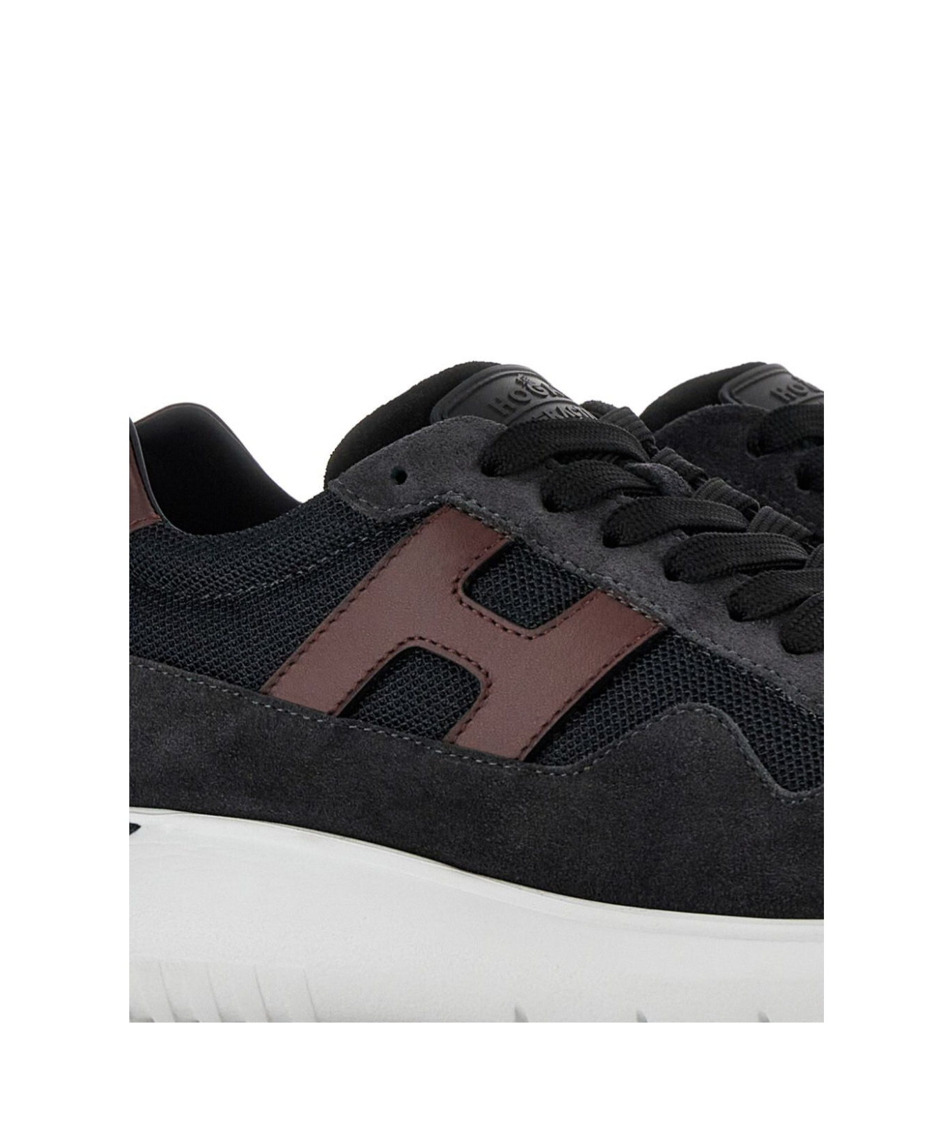 Hogan Interactive 3 Lace-up Sneakers In Black